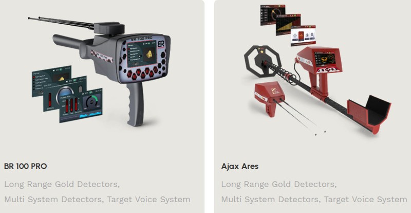 Long Range Gold Detectors: BR 50 Target Max Multi System